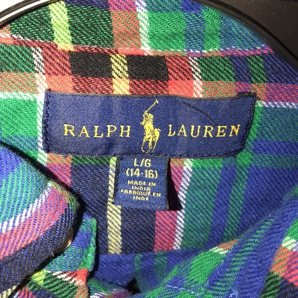 Girl’s Plaid Ralph Lauren Top